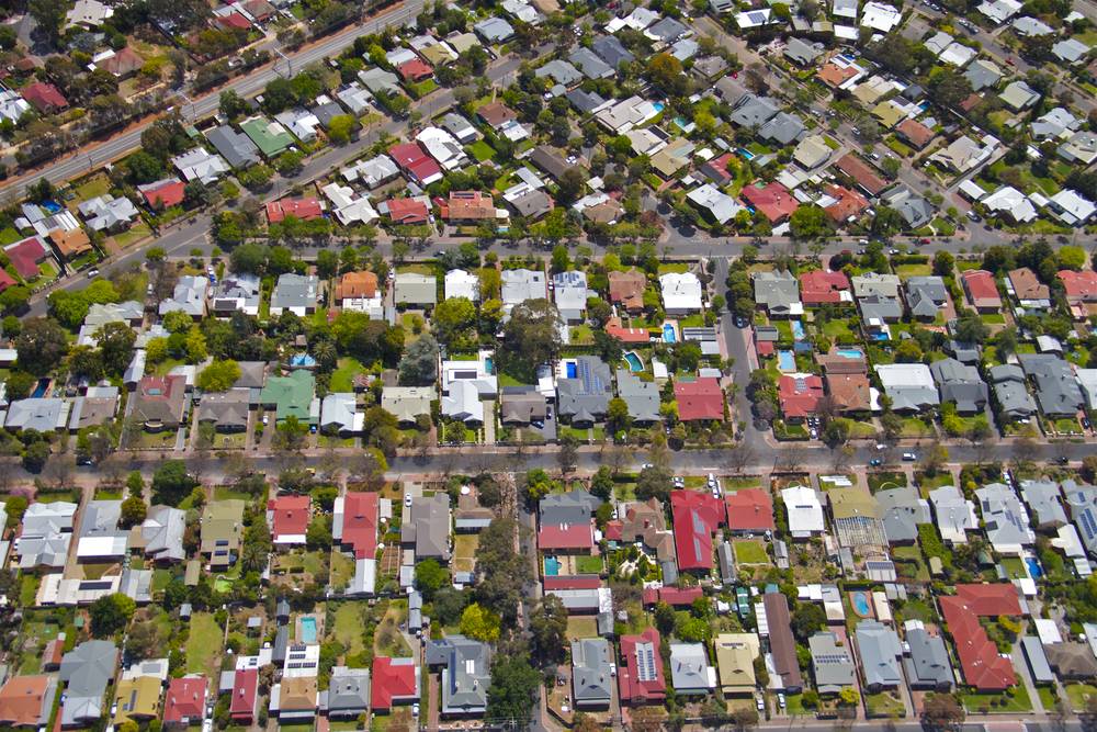 Aerial,View,Of,South,Australia,Houses,Beach,Roads,And,Adelaide